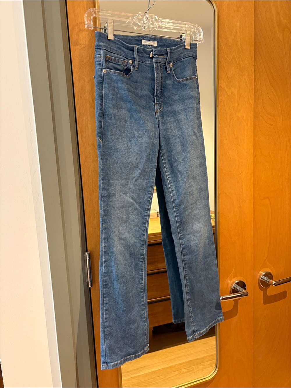 Good American Women's Flare Jeans - Blue Wash